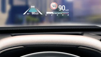 Head-Up-Display im Toyota Highlander