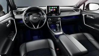 Interieur im Cockpit des Toyota Rav4